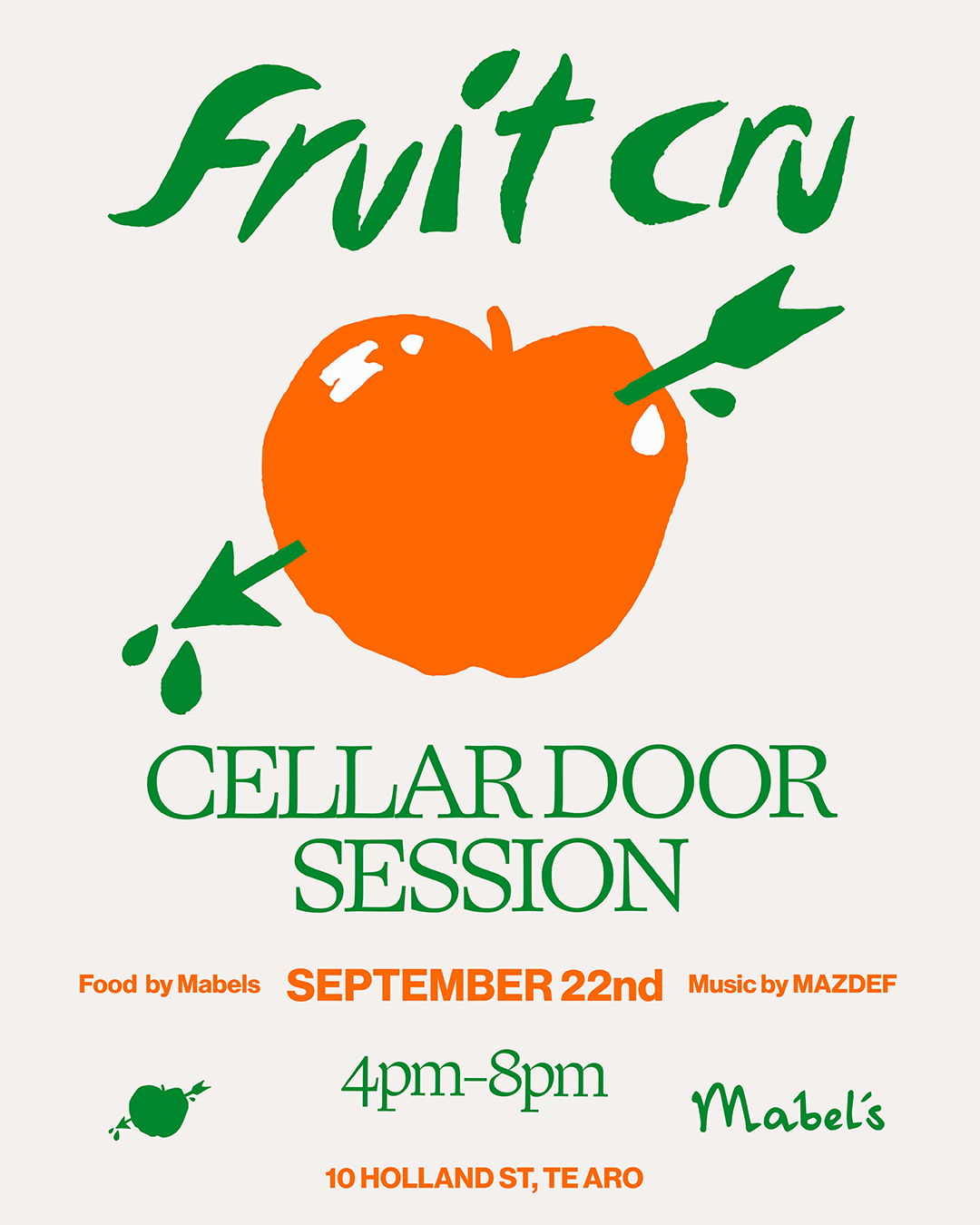 Fruit Cru Cellar Door Session Te Aro Wellington