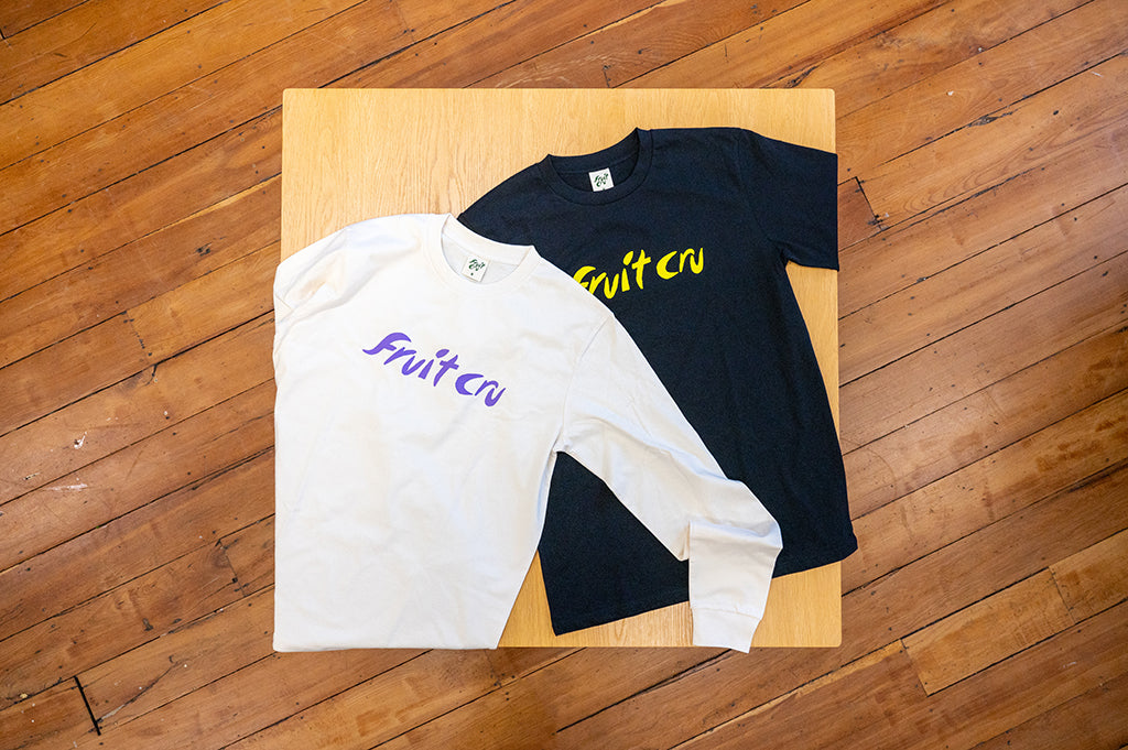 Fruit Cru Long Sleeve Logo Tee (Écru)